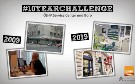Jugendherbergsverband #10YearChallenge Büro Wien