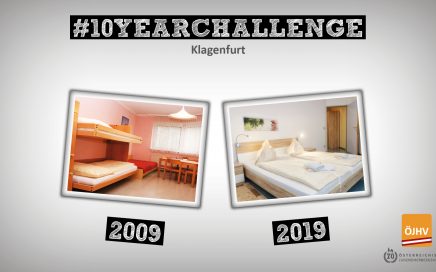 Jugendherbergsverband #10YearChallenge Klagenfurt
