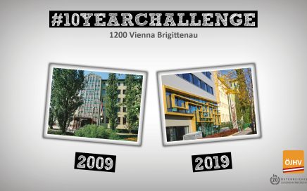 Jugendherbergsverband #10YearChallenge 1200 Vienna Brigittenau