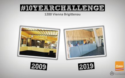 Jugendherbergsverband #10YearChallenge 1200 Vienna Brigittenau