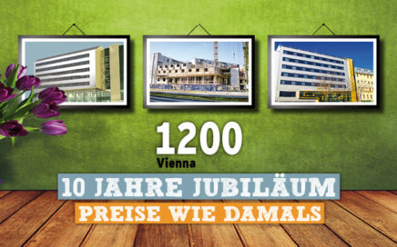 Preise wie damals - 10 Jahre 1200 Vienna Youth Palace - Angebot sichern