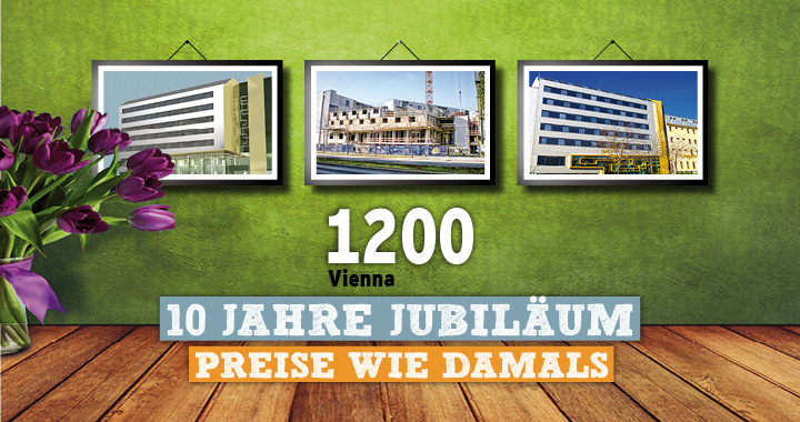 Preise wie damals - 10 Jahre 1200 Vienna Youth Palace - Angebot sichern