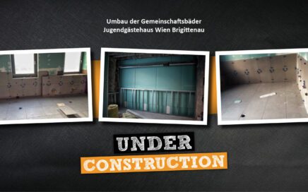 Umbau der Gemeinschaftsbäder im Jugendgästehaus Wien Brigittenau