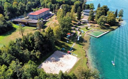 Jugendgästehaus Velden Cap Wörth Luftaufnahme